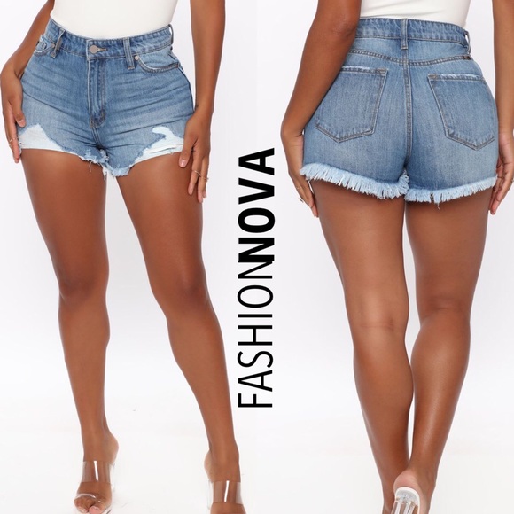 Fashion Nova | High Waist Distressed Shorts - Picture 6 of 10